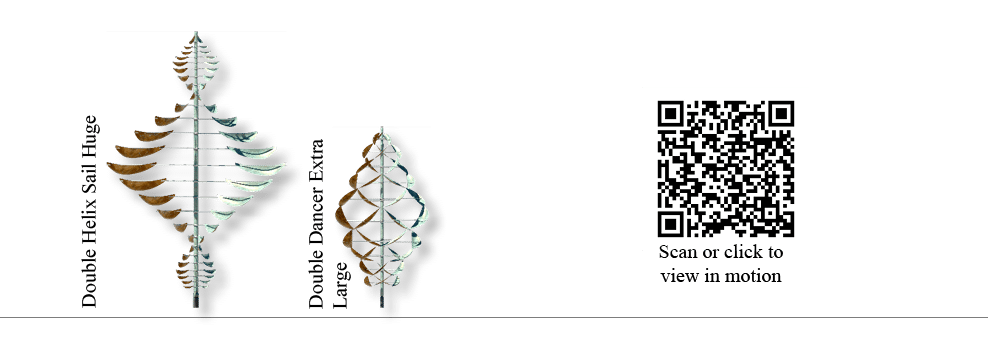 Scan or click to view in motion,Double Dancer Extra Large,Double Helix Sail Hug