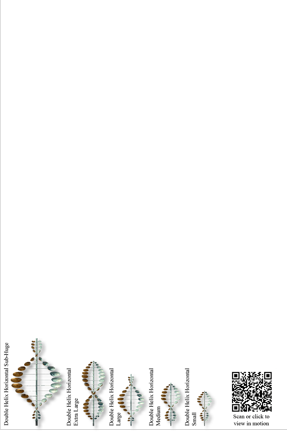 Scan or click to view in motion,Double Helix Horizontal Small,Double Helix Horizontal Medium,Double Helix Horizontal ...