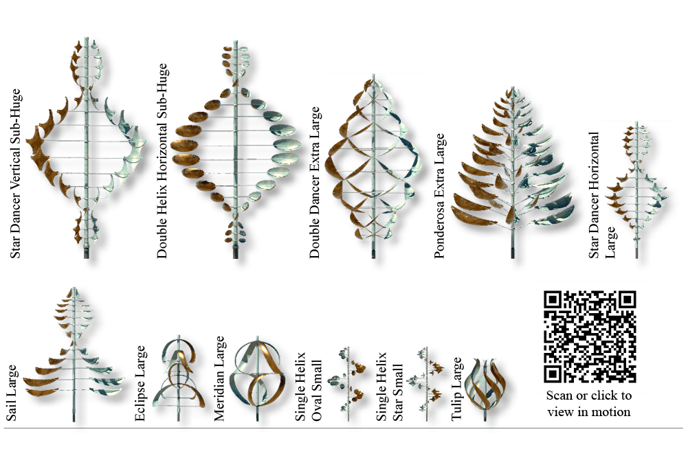 Scan or click to view in motion,Tulip Large,Single Helix Star Small,Single Helix Oval Small,Meridian Large,Eclipse La...