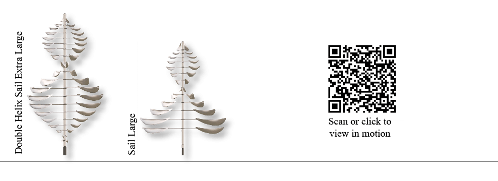 Scan or click to view in motion,Sail Large,Double Helix Sail Extra Larg